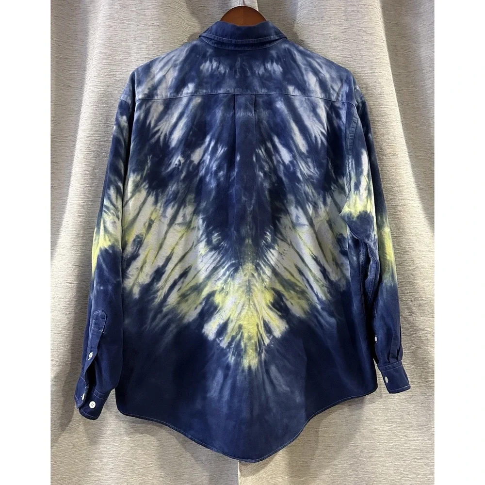 Vintage 90s Gap Tie Dye Button‎ Up Size Medium Men's - Picture 5 of 6